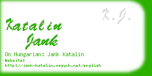 katalin jank business card